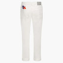 Logo Dior x Kenny Scharf Slim Fit Jean White