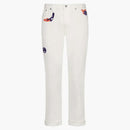Logo Dior x Kenny Scharf Slim Fit Jean White