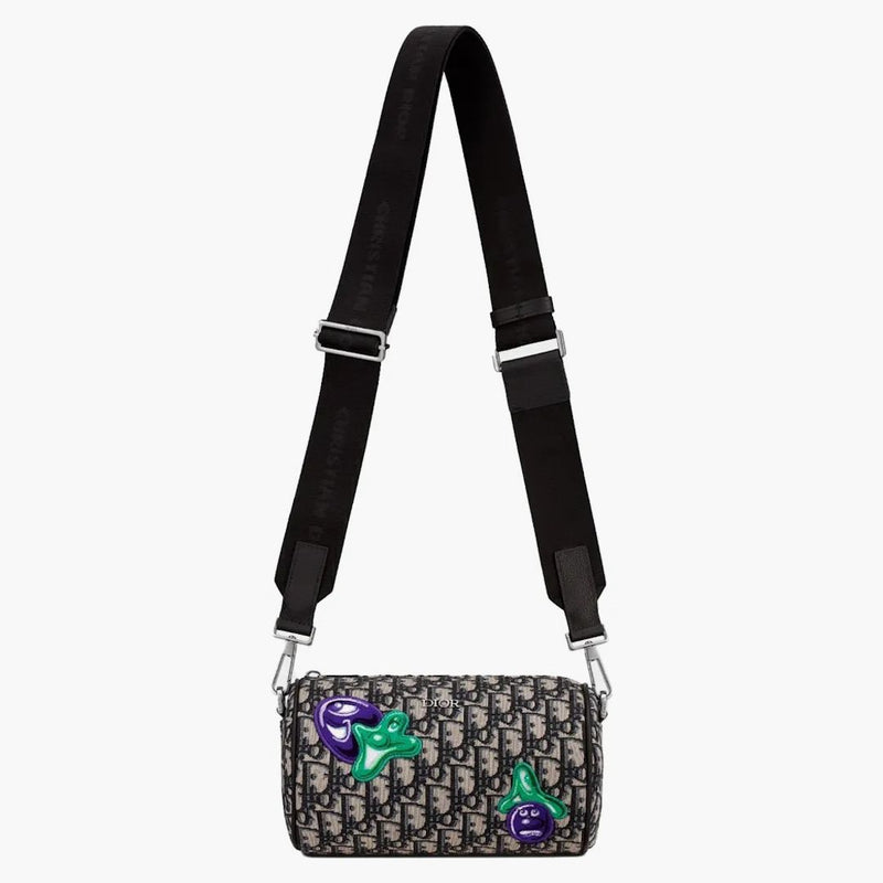 Dior X Kenny Scharf Roller Messenger Bag Beige/svart