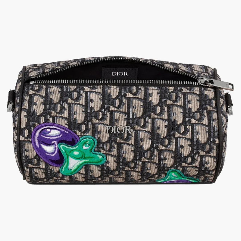 Dior X Kenny Scharf Roller Messenger Bag Beige/svart