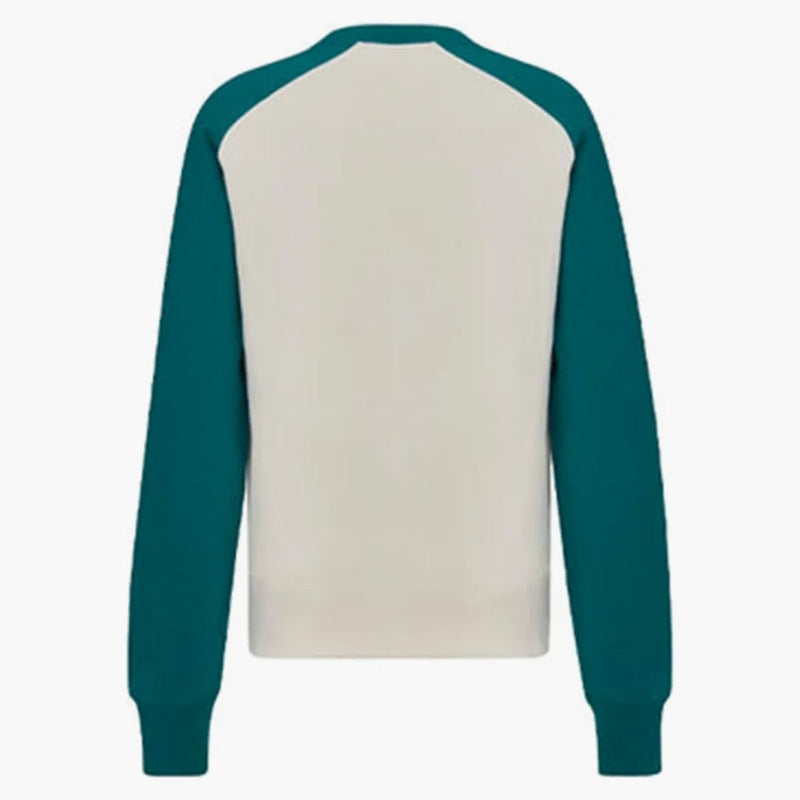 Dior x Kenny Scharf Varsity CrewNeck Green/White