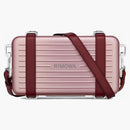 Osobní spojka dior x rimowa na popruhu z hliníku růžová