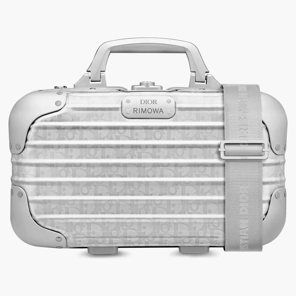 Dior X Rimowa Carry-on Case Aluminium Dior Oblique Silver