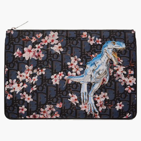 Dior X Sorayama påse snedstället Safari Nylon Blue