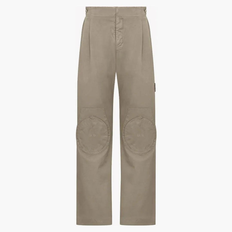 Dior X Stone Island Cotton-Blend saténový volný sportovní osekvění kalhoty šedé