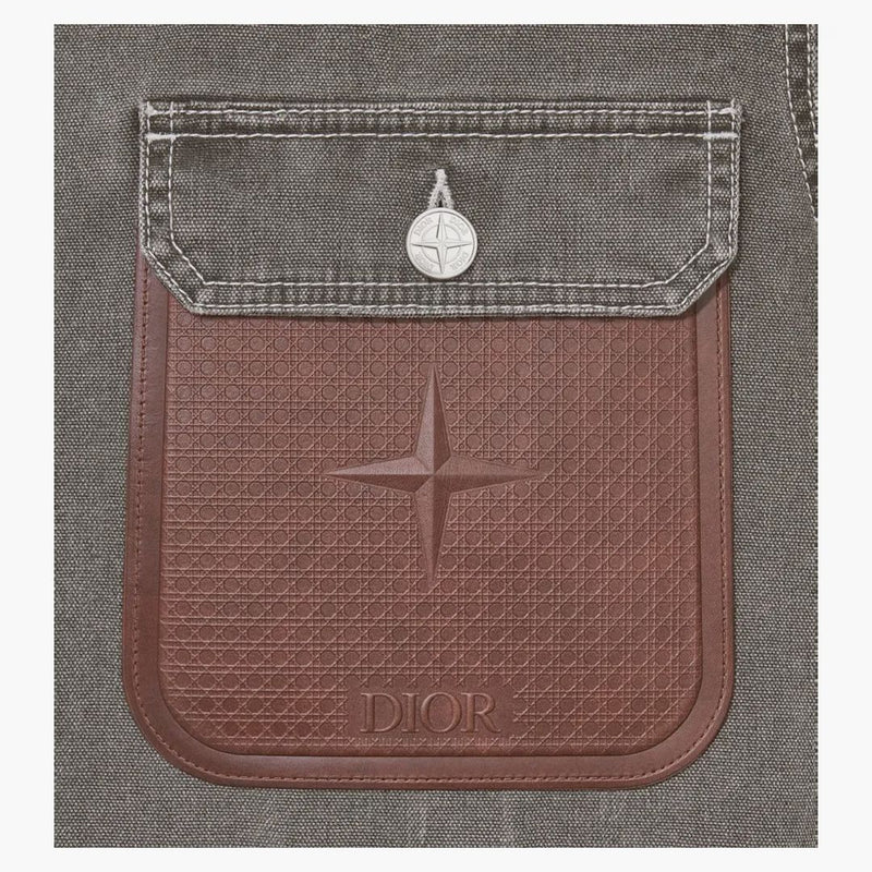 Giacca di tela di cotone di Dior x Stone Island