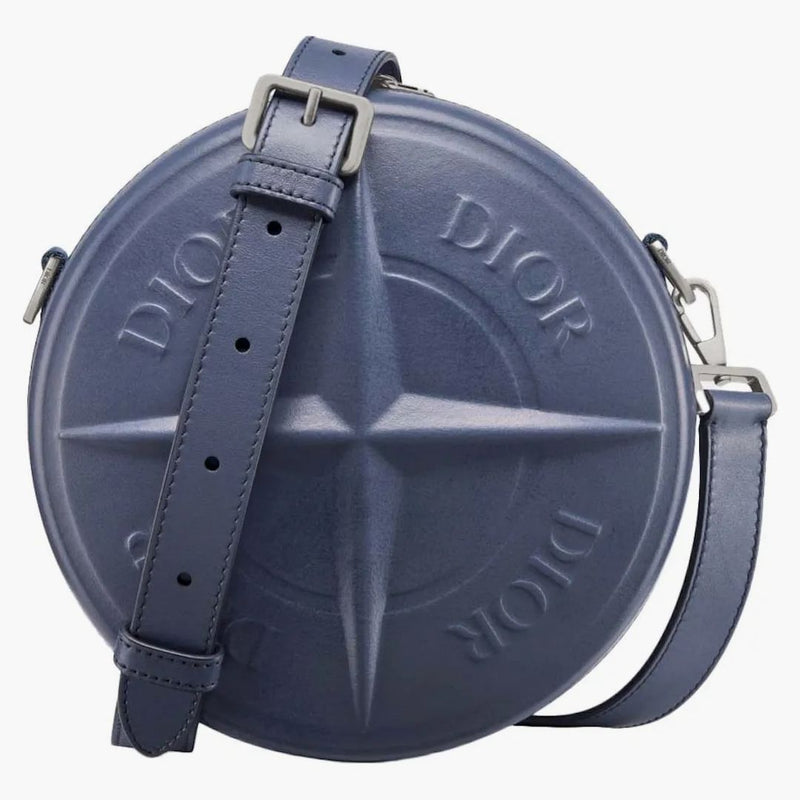 Dior x Stone Island Round Bag Blue