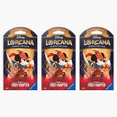 Disney Lorcana Tcg The First Chapter Mickey Mouse Brave Little Tailor Sleeved Booster Pack 3x Lot