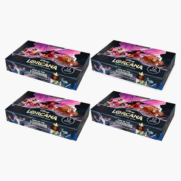 Disney Lorcana Tcg The First Chapter Rise Of The Floodborn Booster Box 4x Lot