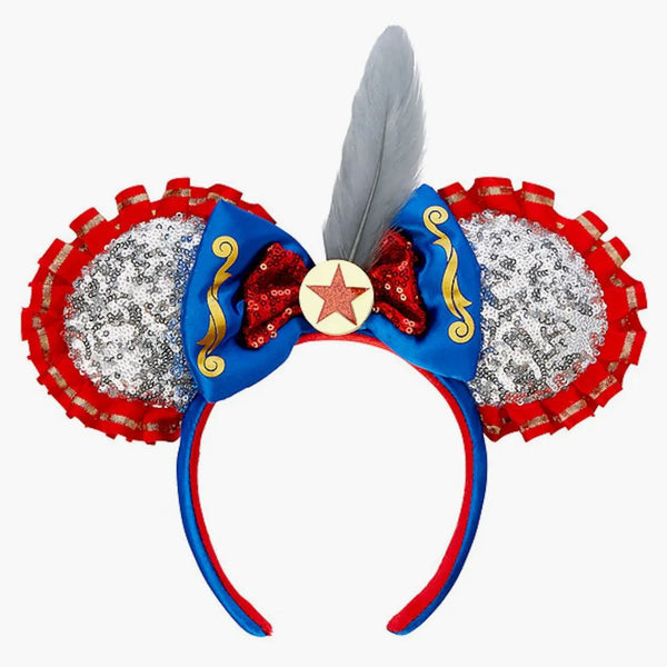 Disney Minnie Mouse Hlavní atrakce August Dumbo The Flying Elephant ucho čelenku