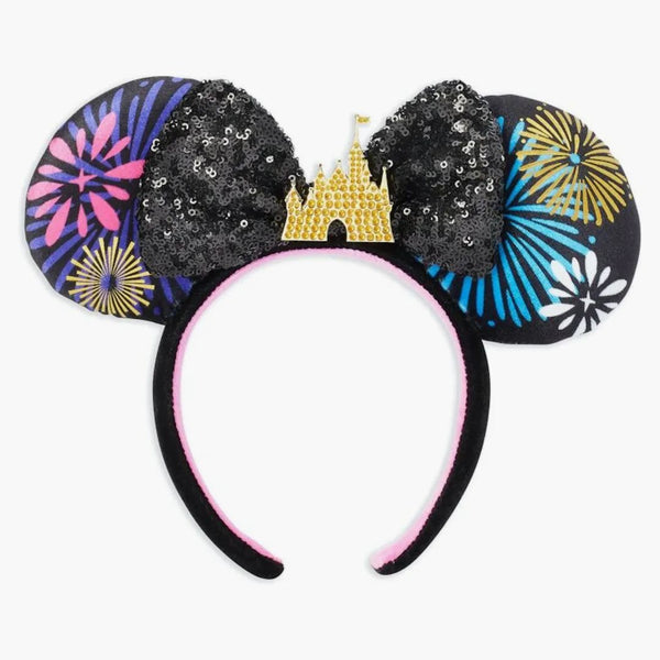 Disney Minnie Mouse Main Attraction Prosindy Nighttime Fireworks & Castle Finale Ear Adband