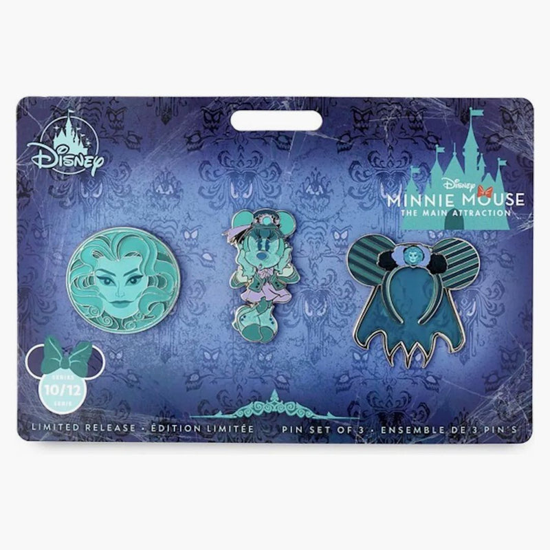 Disney Minnie Mouse Main Attrazione ottobre The Haunted Mansion Pin Set