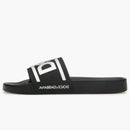 Dolce & Gabbana Beachwear Sliders DG LOGO Black White