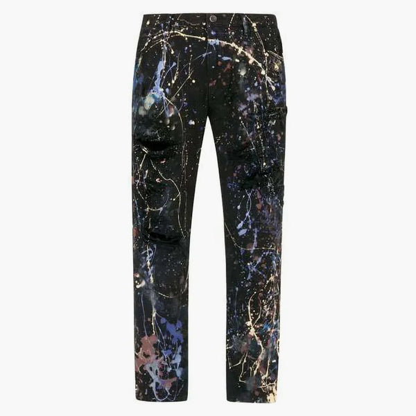 Dolce & Gabbana Color Splash Effect Jeans Black/Multicolor