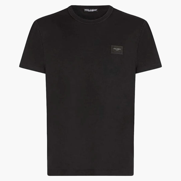 T-shirt a piastre di marchio Dolce & Gabbana in cotone