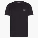 Camiseta de placa de algodón Dolce & Gabbana Blue azul