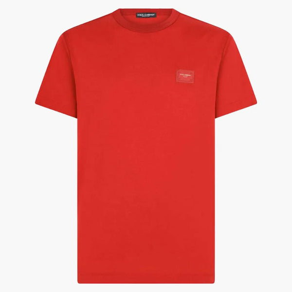 T-shirt a piastre con marchio Dolce & Gabbana in cotone