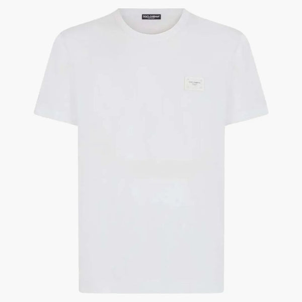 T-shirt a piastre di marchio Dolce & Gabbana in cotone