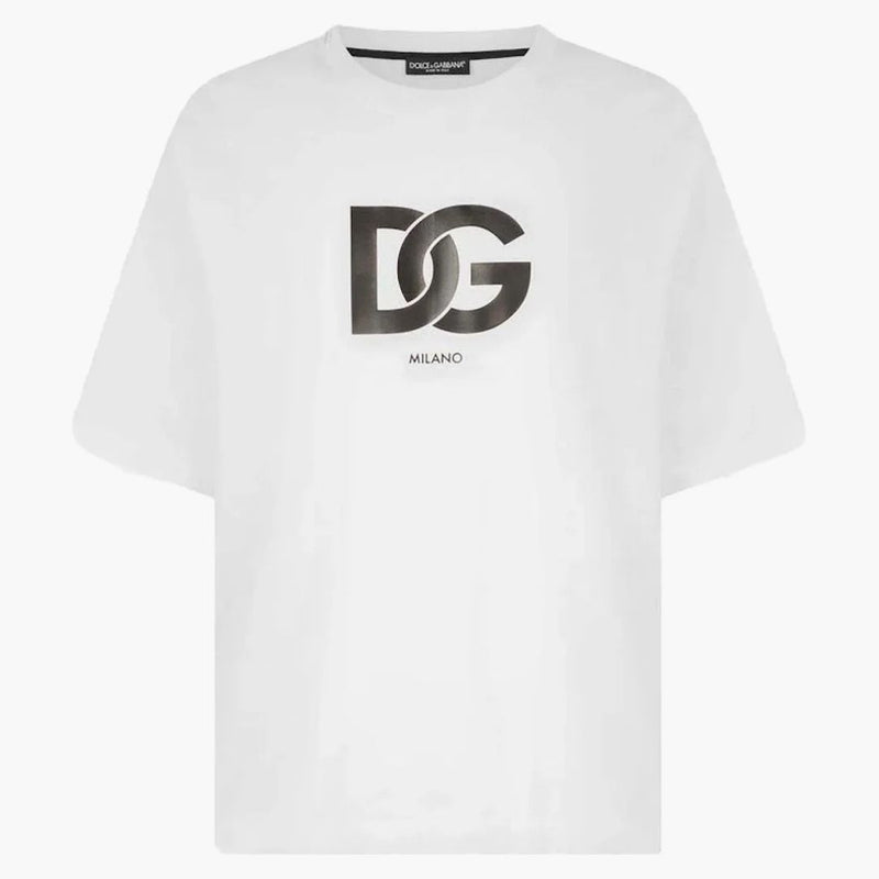 Dolce & Gabbana Cotton DG Logo Print T-Shirt White