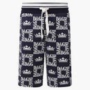 Dolce & Gabbana Crown D&G Logo Shorts Blue/White