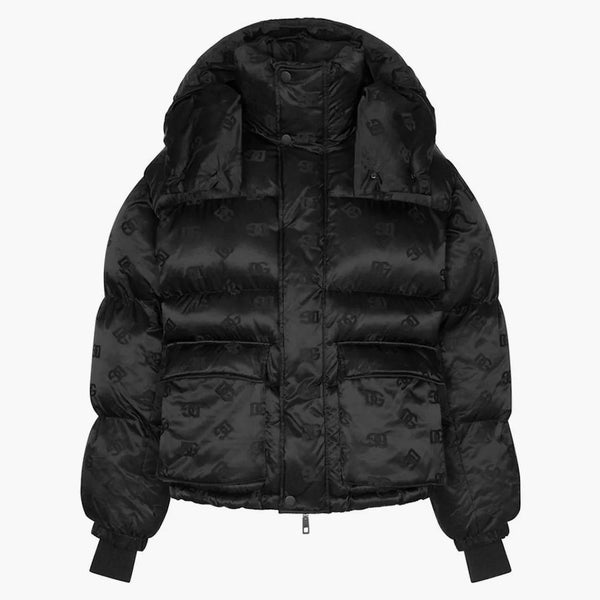 Dolce & Gabbana DG Jacquard Down Buffer Giacca nero/nero