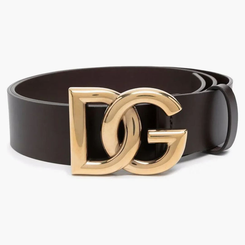 Dolce & Gabbana DG Logo Belt Brown Brown