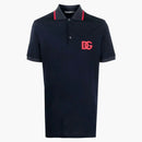 Dolce & Gabbana DG Logo Polo Marine Blue
