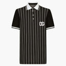 Dolce & Gabbana DG Patch Short Sleeved Polo Black/White