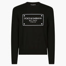 Dolce & Gabbana Intarsia Logo Wool Jumper Black