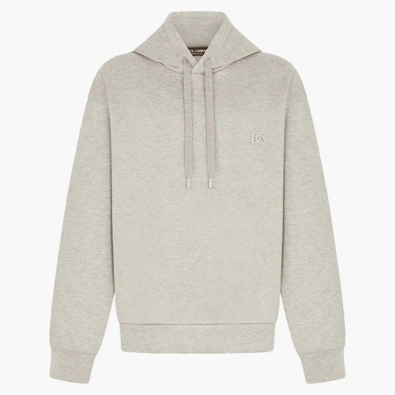 Dolce & Gabbana Jersey Metal DG Logo Holdie Gray