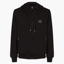 Dolce & Gabbana Jersey Zip Up Hoodie Black