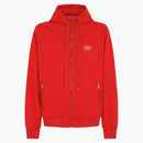 Dolce & Gabbana Jersey Zip Up Hoodie Red