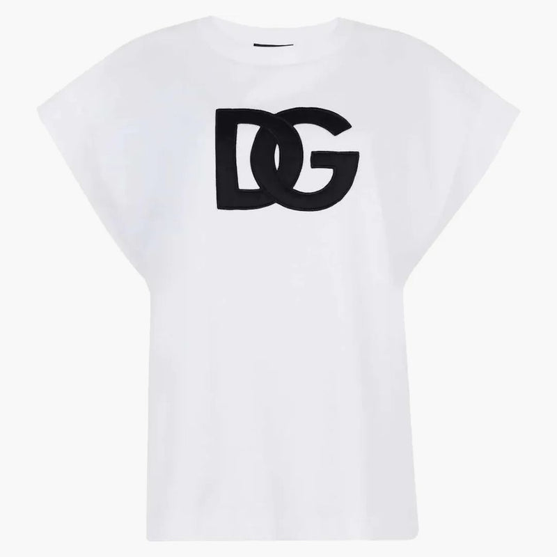 Tričko Dolce & Gabbana Logo Patch White