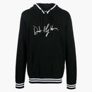 Dolce & Gabbana Logo print Detail Drawstring Hoodie Black