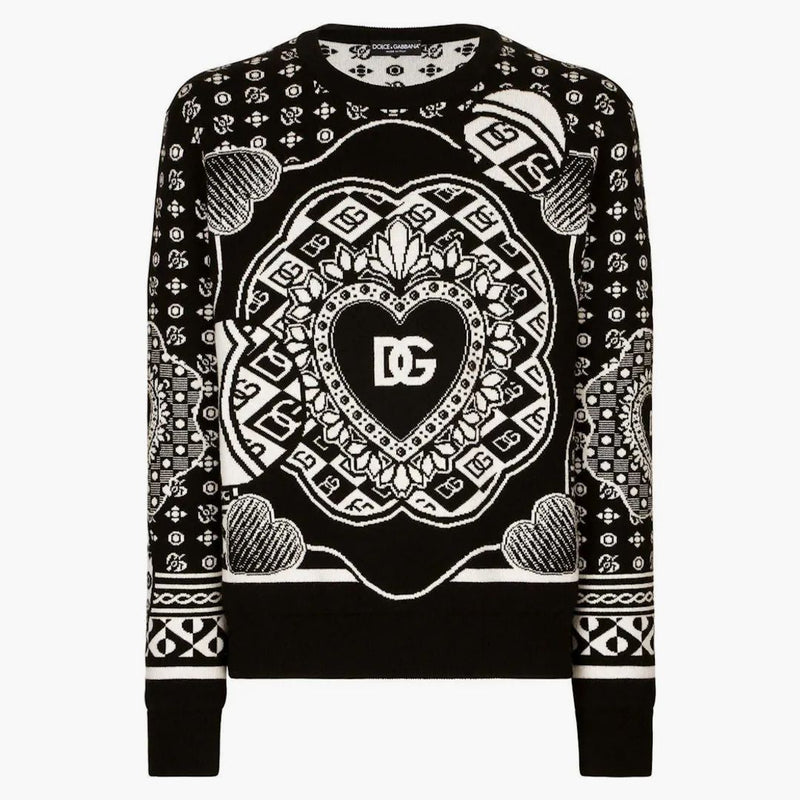 Potisk loga Dolce & Gabbana propojka černá/bílá