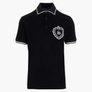 Dolce & gabbana logo impreso polo negro