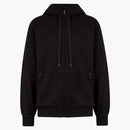 Dolce & gabbana man bomull stretch frontal logo lapp tröja svart