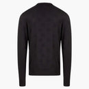Dolce & Gabbana Man Silk All-over Logo Sweater Black