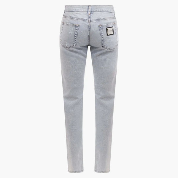 Dolce & Gabbana Man Stretch Cotton Effect Jeans Blue