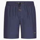Dolce & Gabbana Mid Langth Branded Plate Swim Trunks Blue