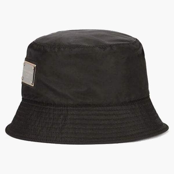 Dolce & Gabbana Nylon märkesplatta hink har svart