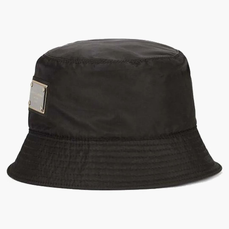 Dolce & Gabbana Nylon Brand Brand Plate kbelík má černou