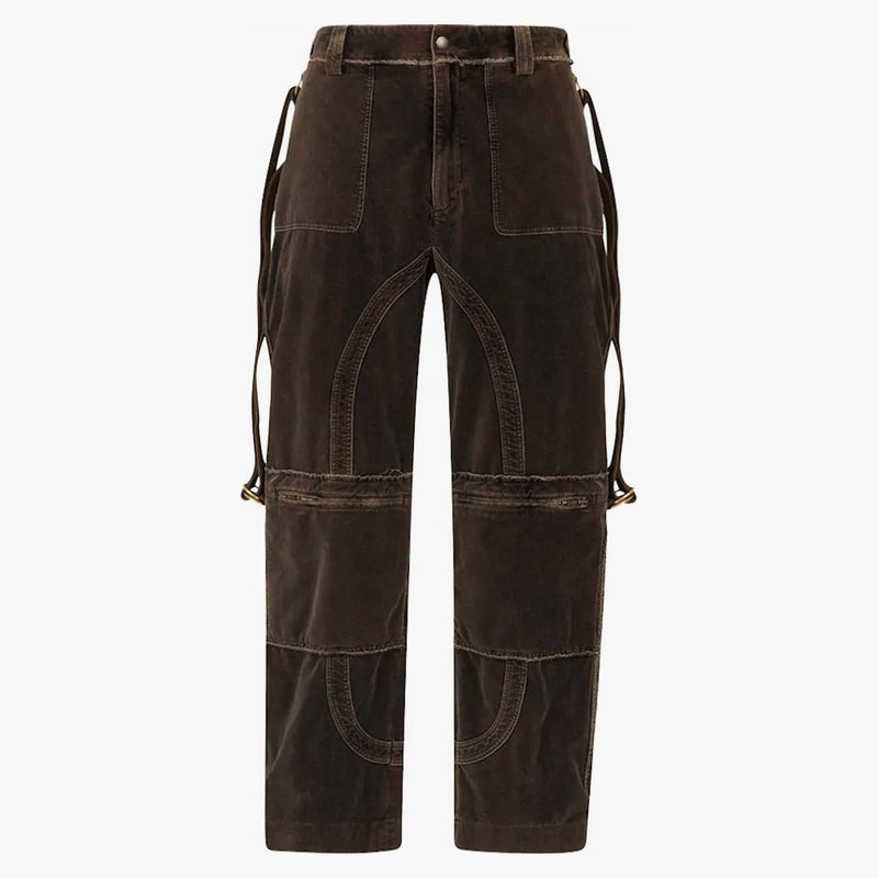 Dolce & Gabbana Velvet Cargo Brown Brown