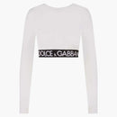 Dolce & Gabbana Woman Stretch Cotton Top White