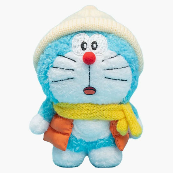 Doraemon 100% Doraemon And Friends Doraemon Snowball Fight 2024 Plush Keychain