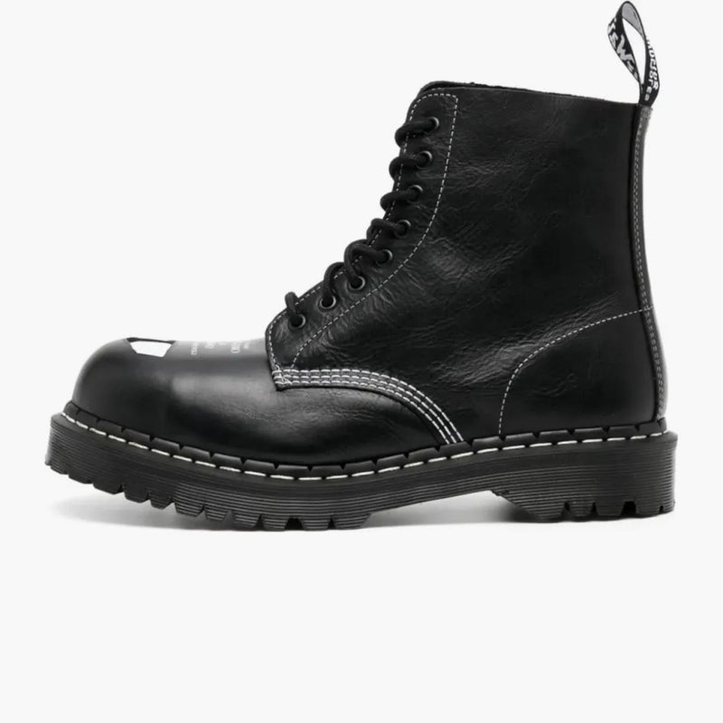 Dr. Martens 1460 Pascal Bex Exposed Steel Toe Lace Up Boots Black