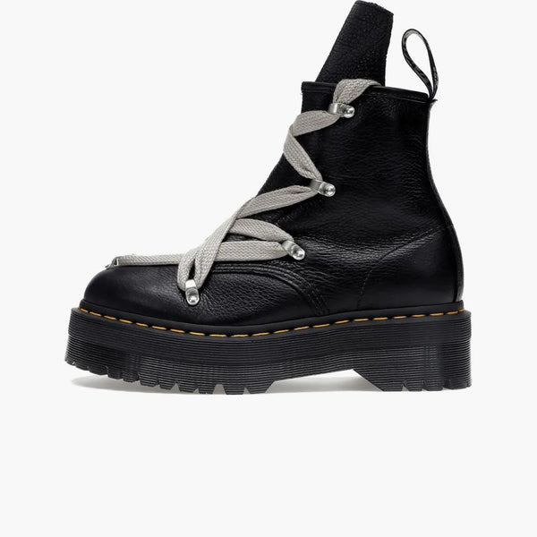 Dr Martens 1460 Quad skórzana podele pentatram jumbo koronkowy but Rick Owens Black