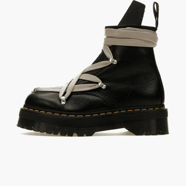 Dr Martens 1460 Quad skórzana podele pentatram koronkowy but Rick Owens Black