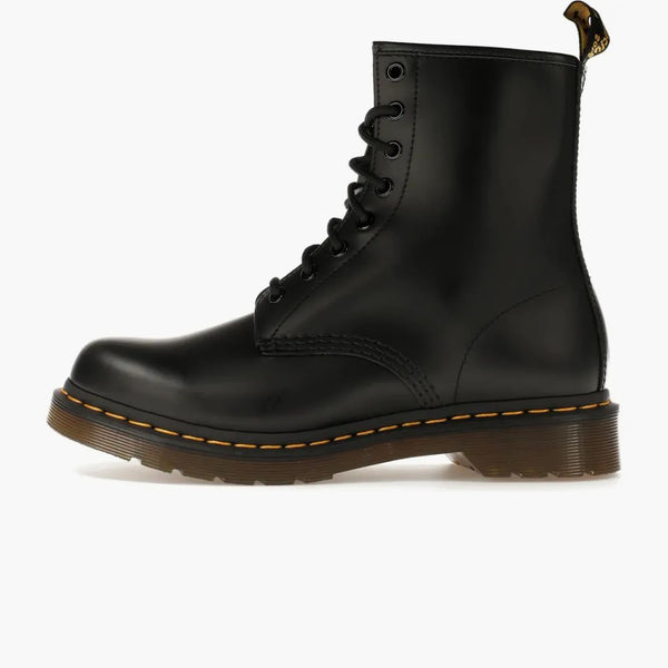 Dr Martens 1460 Gładka skórzana koronkowa koronkowa but czarny (damski)