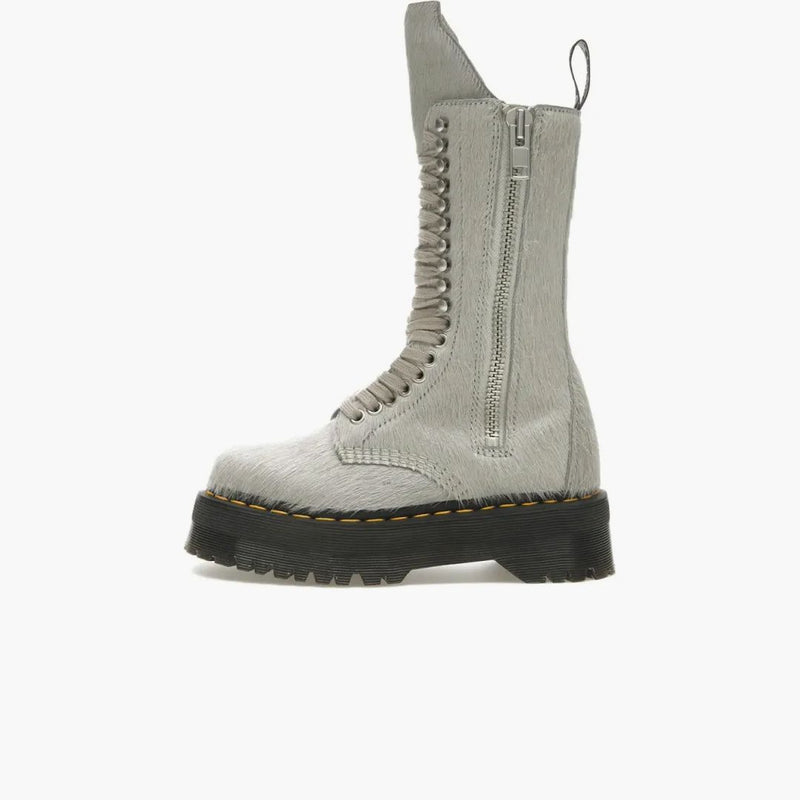 Dr. Martens 1918 Ro Hair on Lace Up Strobe Calf Langth Platform Boot Rick Owens